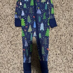 LE Blue Merry & Bright Zippy 6-12 Months